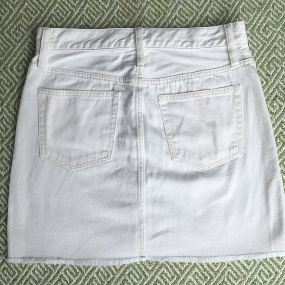 J. Crew White Denim Mini Skirt - Picture 2 of 5